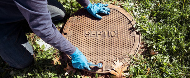 Inspecting septic system in CT